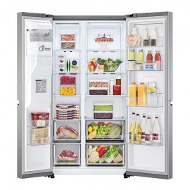 یخچال ساید بای ساید 30 فوت ال جی J257 استیل GC-J257